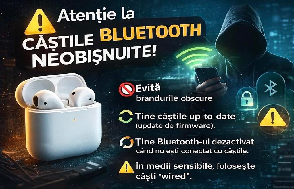 Cât de vulnerabile pot fi căștile Bluetooth „no-name” și brandurile obscure